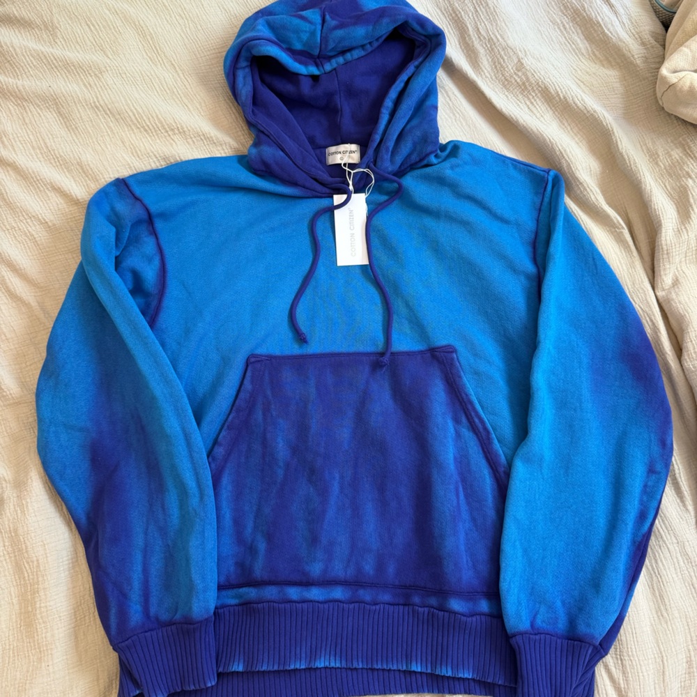 Blue to Purple Tie-Dye Hoodie